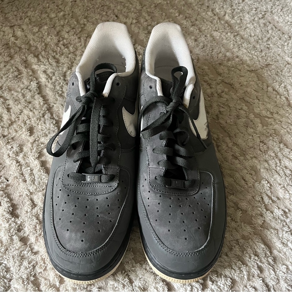 Nike Air Force 1 '07 Midnight Fog Grey Suede Leather size 15 - Picture 2 of 7